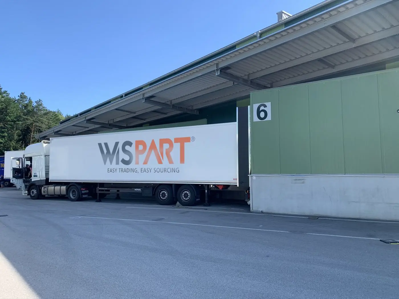 A Wispart consignment loading at the dock in Bavaria